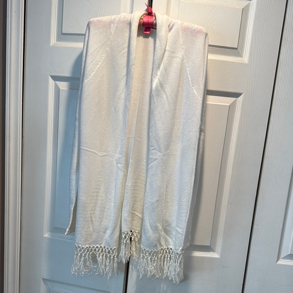VGUC Lilly Pulitzer Off-white Tatum Cardigan L